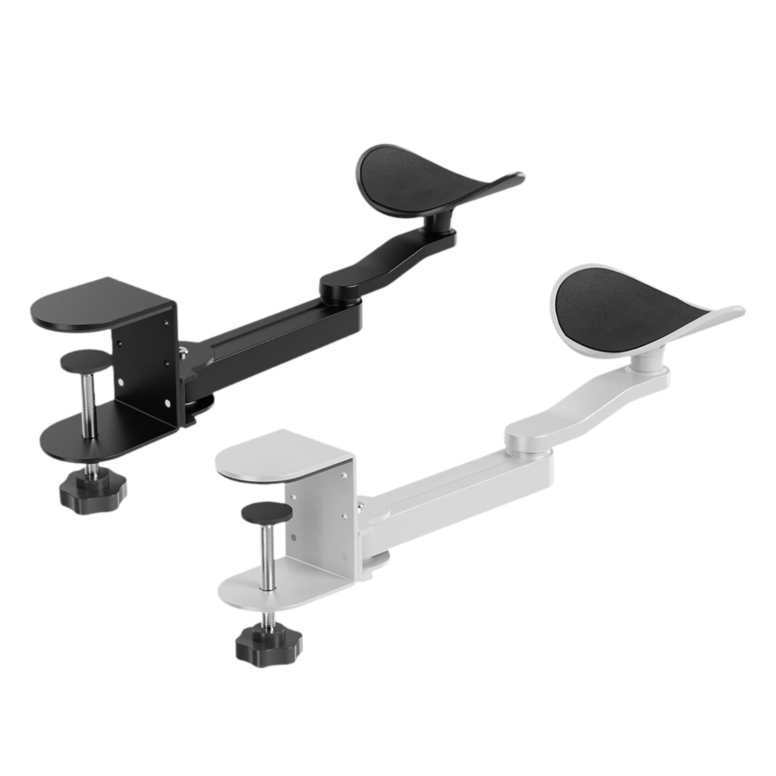 Desktop Arm Support Elbow Tray Easy to Install Desk Arm Rest for Office Home Black