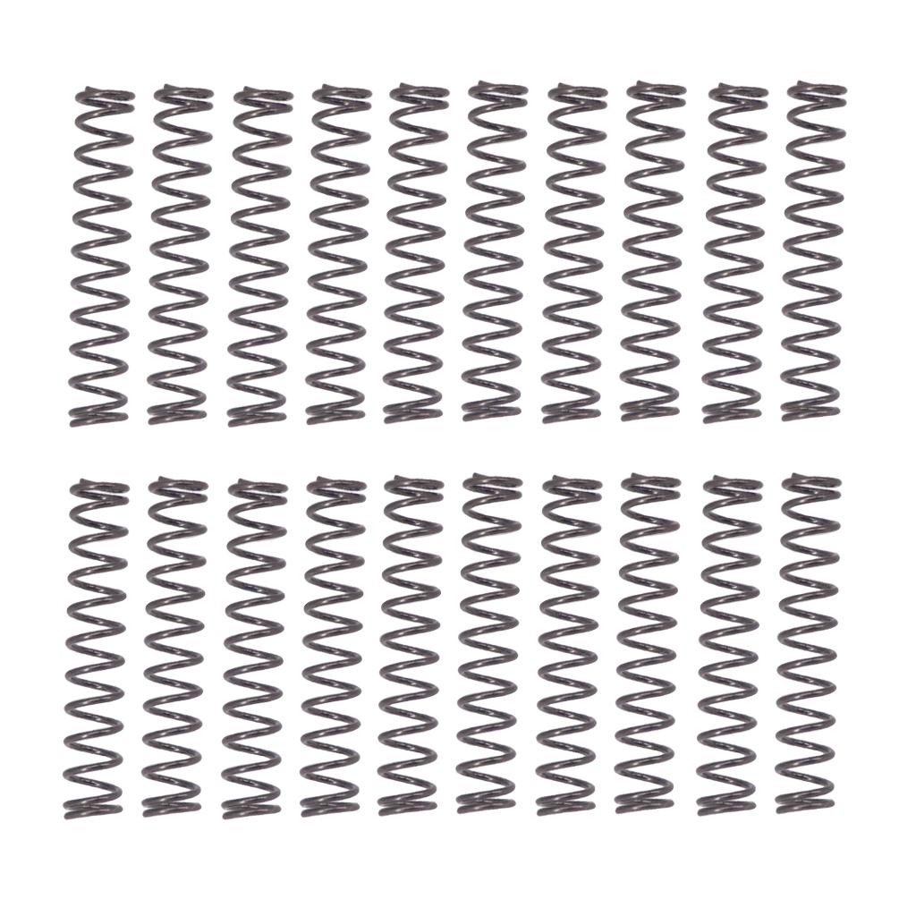 20 Pieces Long Humbucker Pickup Mounting Springs for Electric Guitar Black