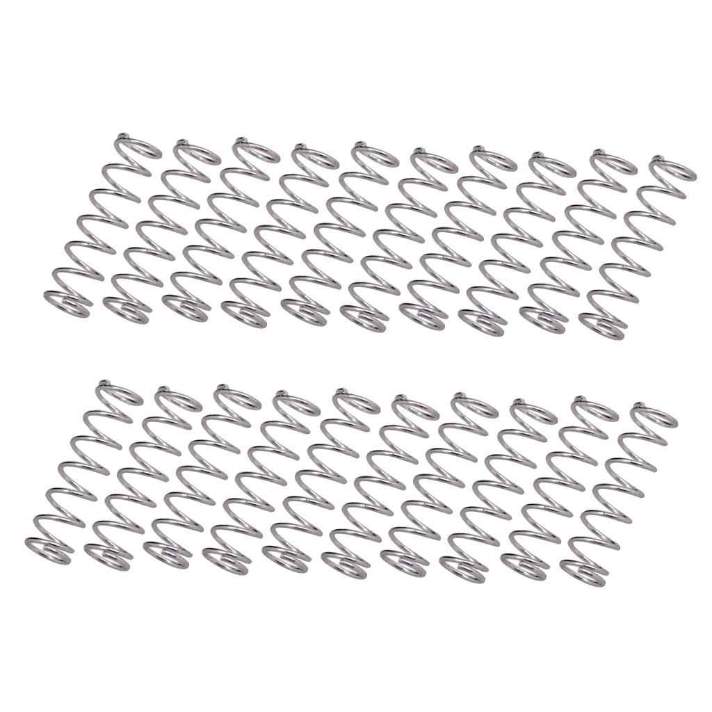 20 Pieces Humbucker Pickup Mounting Springs for Electric Guitar Bass Silver