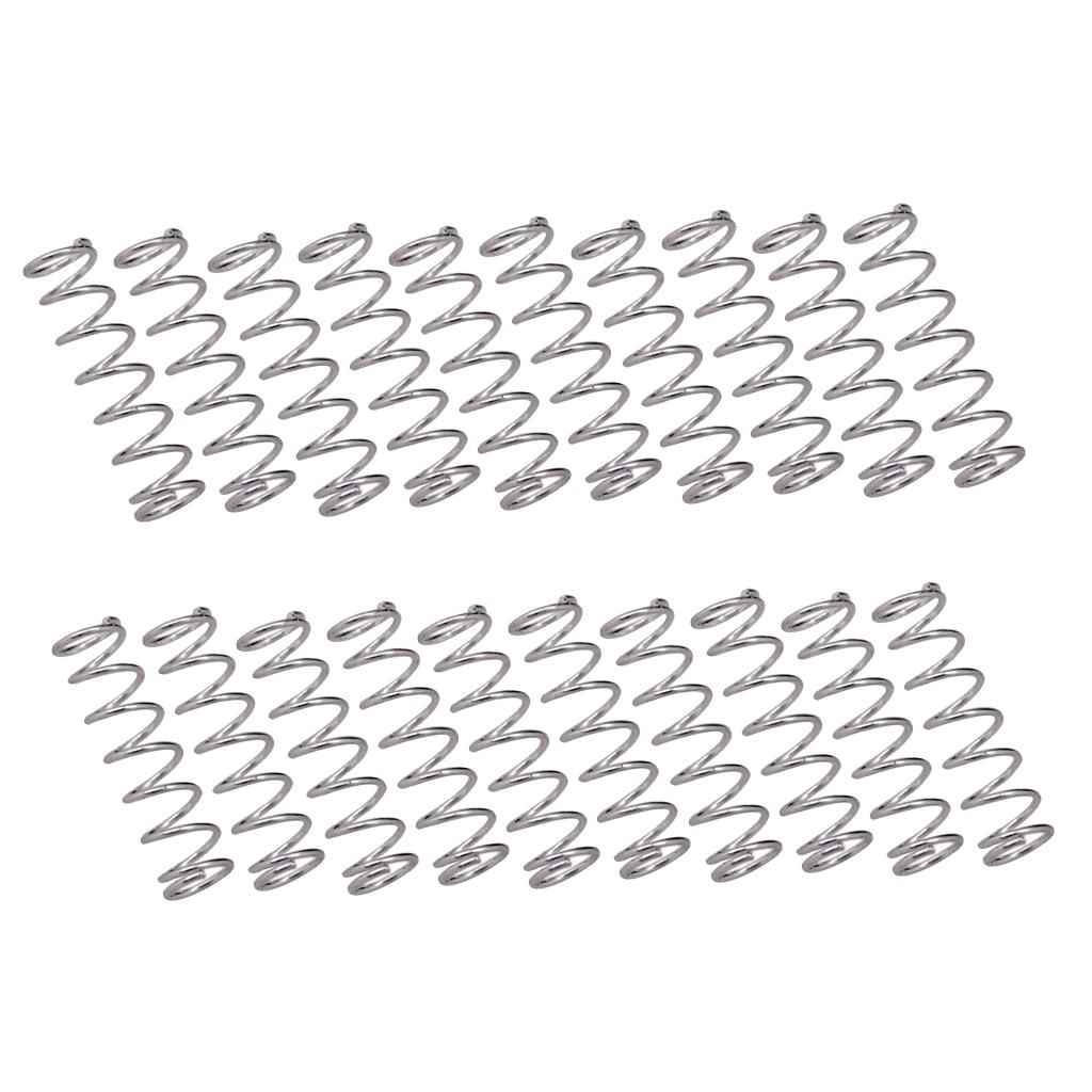 20 Pieces Humbucker Pickup Mounting Springs for Electric Guitar Bass Silver