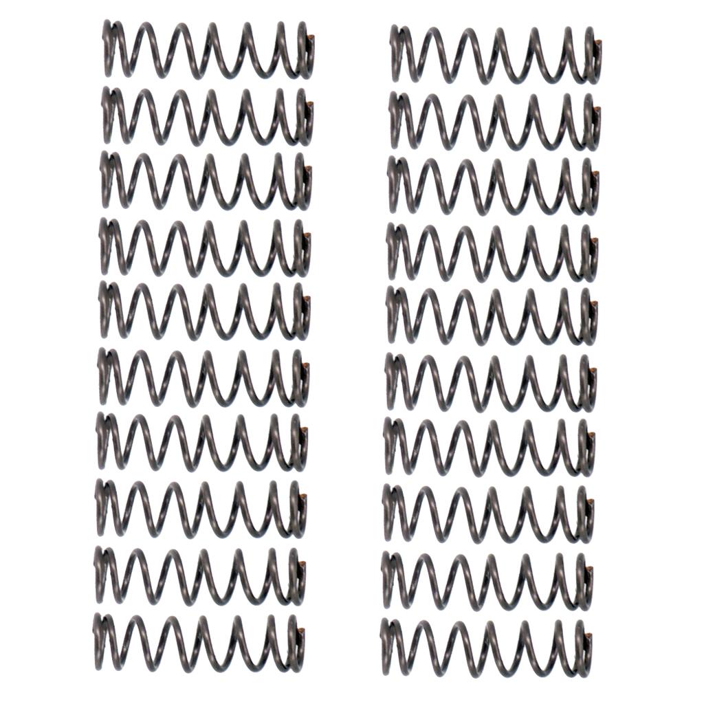 20 Pieces Humbucker Pickup Mounting Springs for Electric Guitar Bass Black