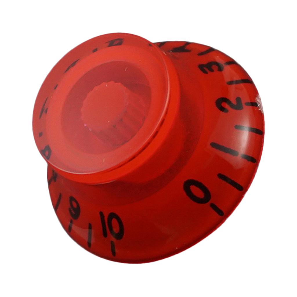 Acrylic Guitar Speed Control Knobs for LP Electric Guitar Replacement Red