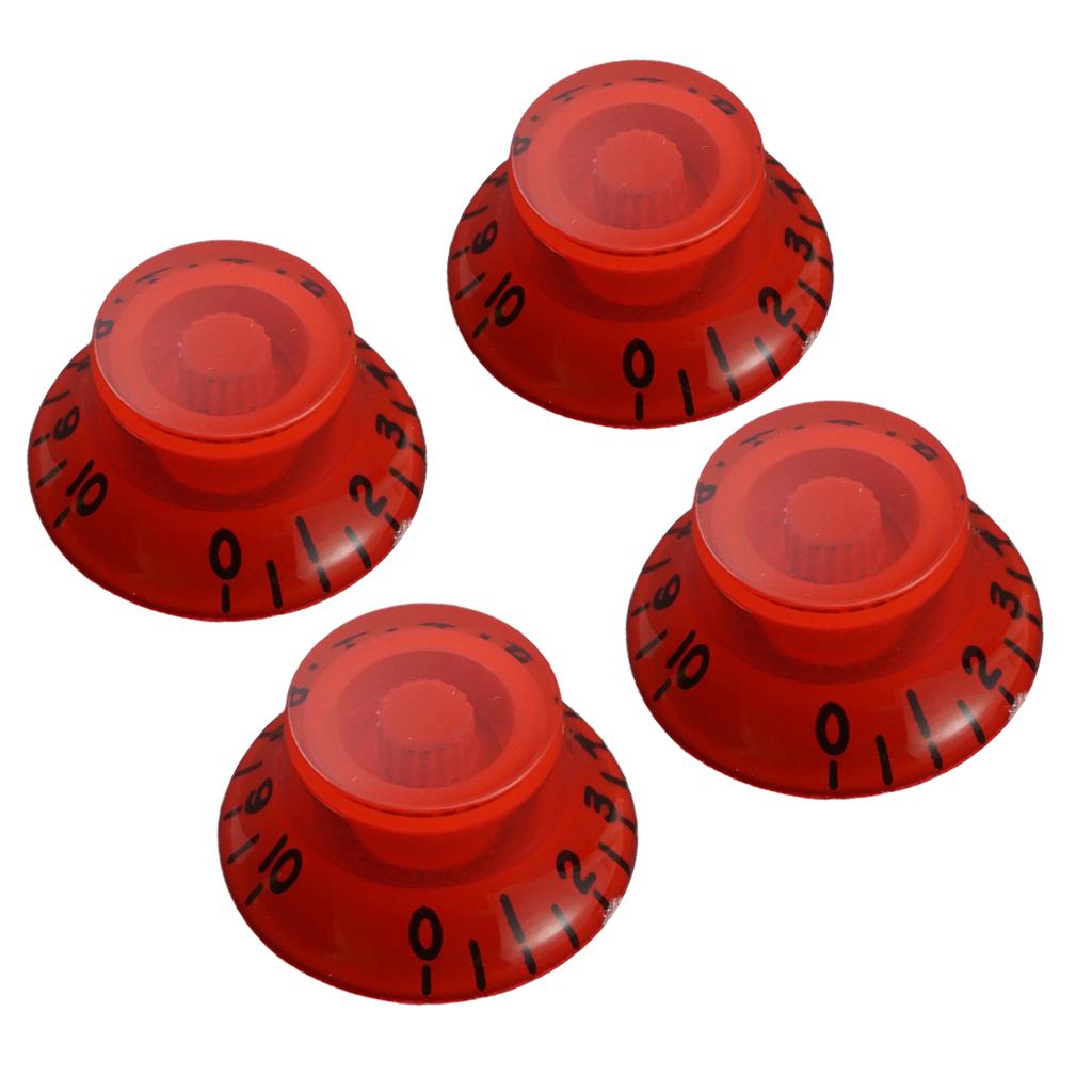 Acrylic Guitar Speed Control Knobs for LP Electric Guitar Replacement Red