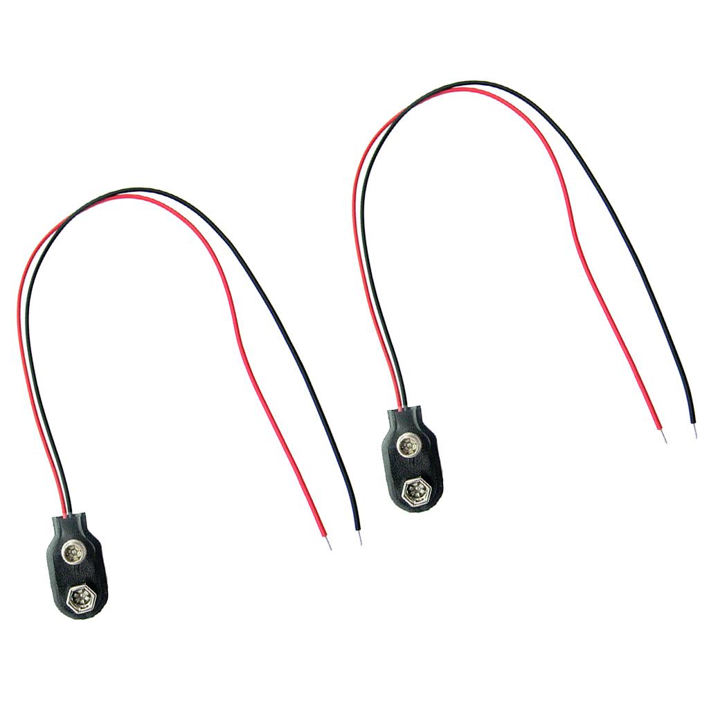 2 Pieces 9V Electric/Bass Guitar Active Pickup Battery Buckles
