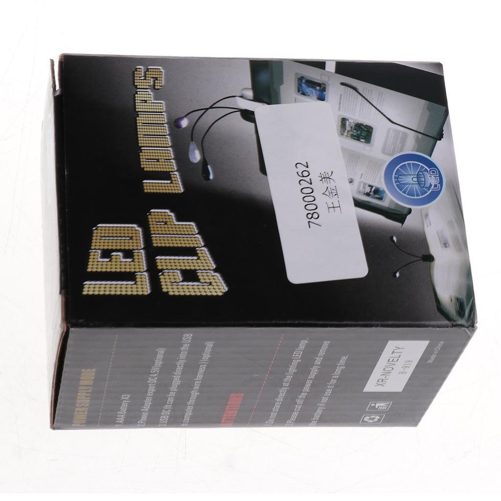 8 LED Music Stand Light Music Score Lamp Clip-on Reading Light White