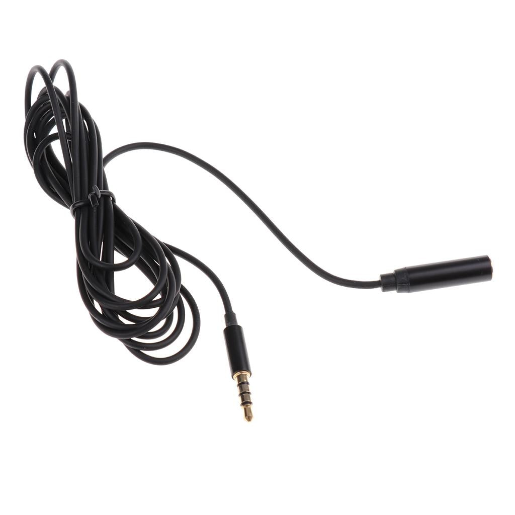 3.5mm Lavalier Lapel Clip-on Mic Microphone for Smartphone Phone Recording