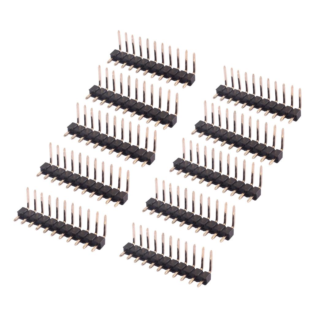 10pcs 11Pin Single Row Pin Male Header Connector Strip for Prototype