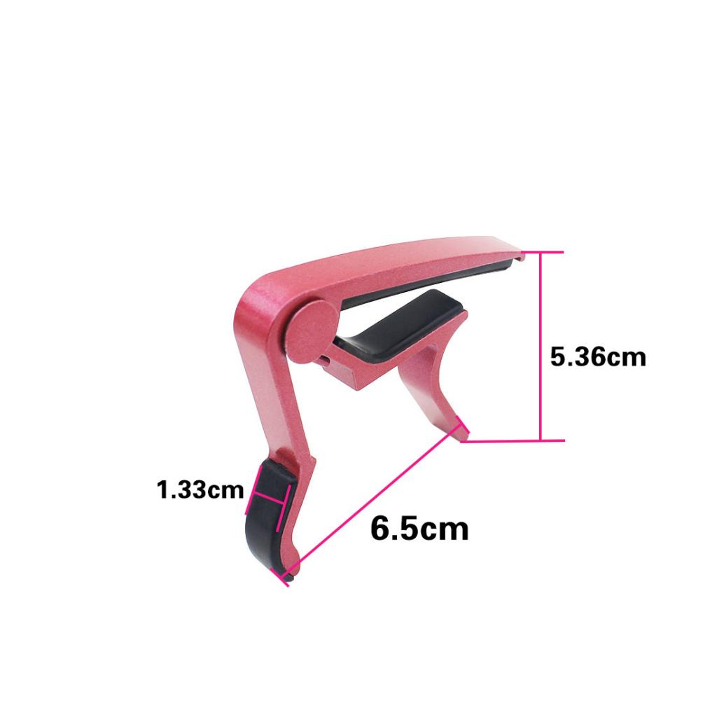 Zinc Alloy Guitar Capo Clamp Tool Accessories 67x50x13mm Pink