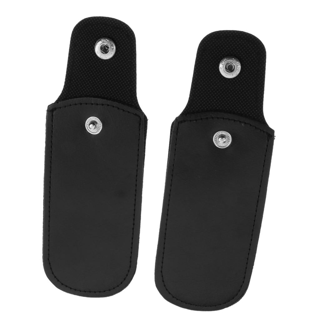 2 Pieces 10 Hole Harmonica Artificial Leather Cases for Harmonica Parts