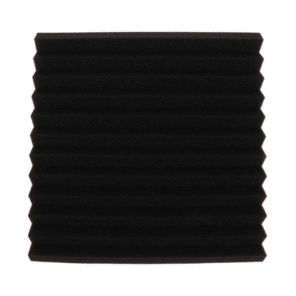 Studio Acoustic Foam Sound Proof Panels Nosie Dampening Foam Black