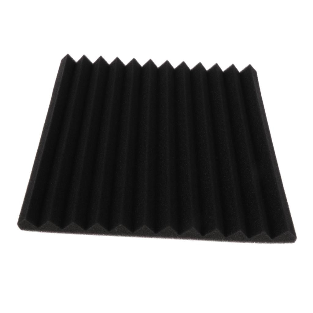 Studio Acoustic Foam Sound Proof Panels Nosie Dampening Foam Black