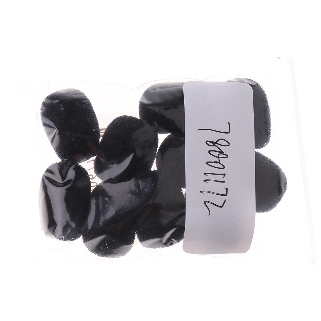 10Pcs Foam Mic Shield Cover Microphone Windscreen Cap for Meeting 20x22x6mm
