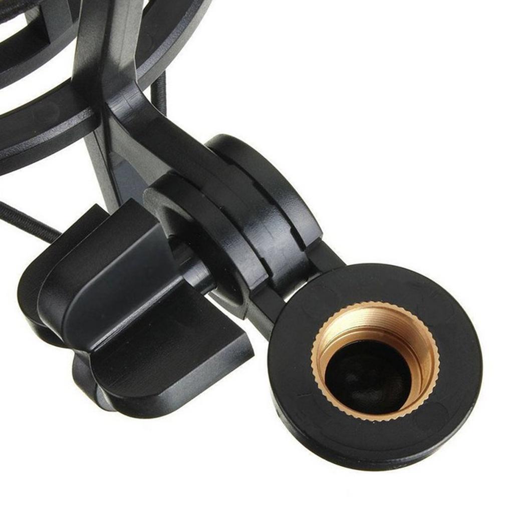 Mic Wind Screen Mask Shied Pop Filter with Microphone Shock Mount Black