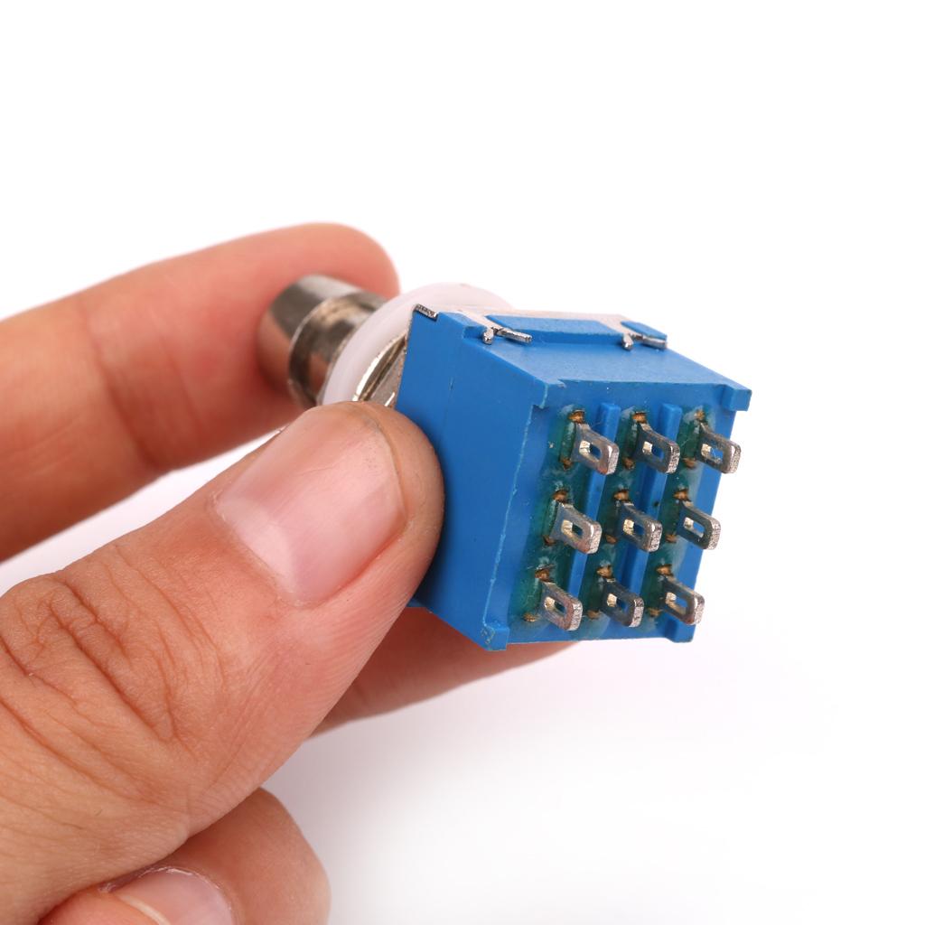 3PDT Guitar Effects Pedal Box Stomp Foot Switch True Bypass