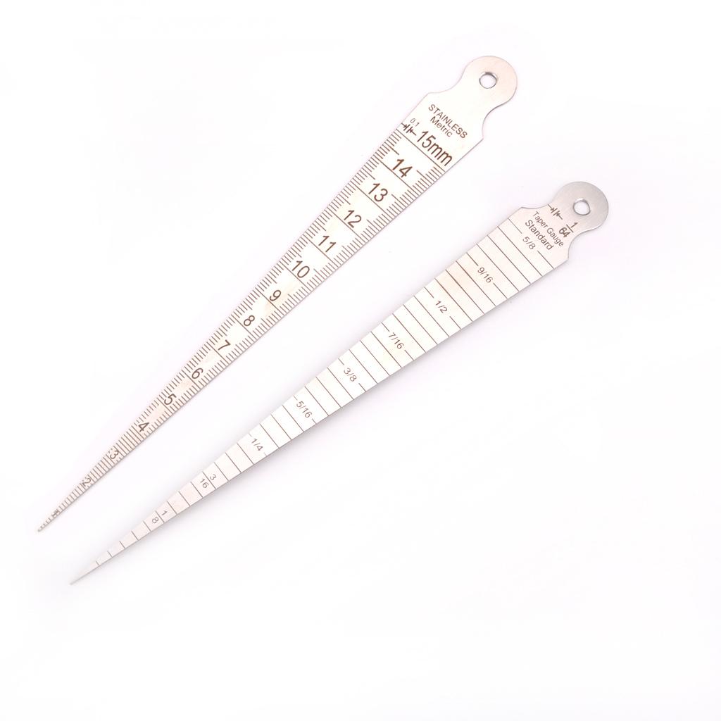 1-15mm Stainless Steel Ruler Inspection Taper Gauge Guitar Luthier Tool Gap
