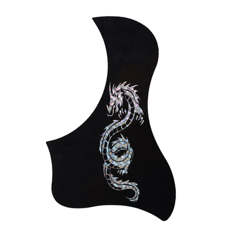Guitar Pickguard Scratch Plate for Acoustic Guitar Silver Dragon