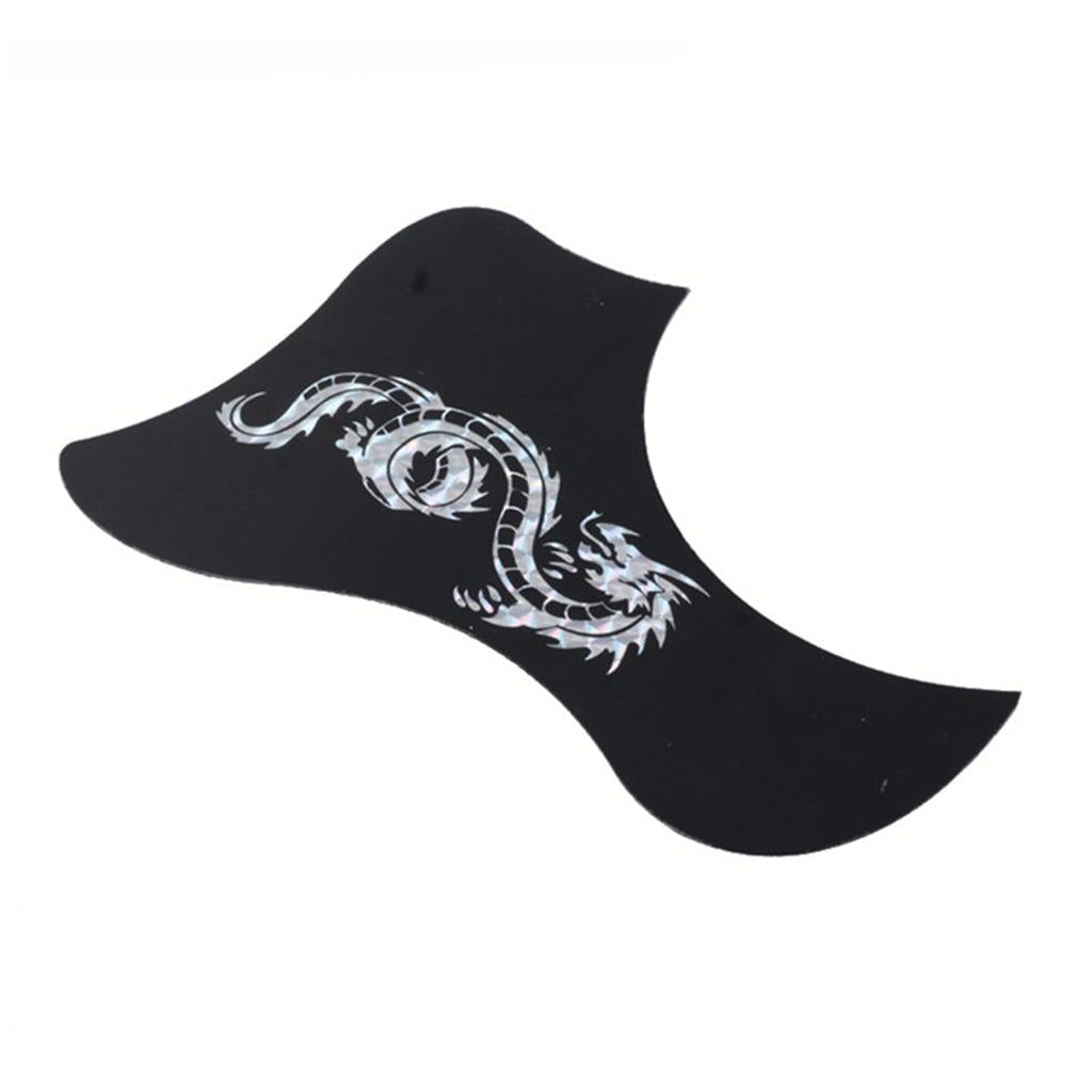 Guitar Pickguard Scratch Plate for Acoustic Guitar Silver Dragon