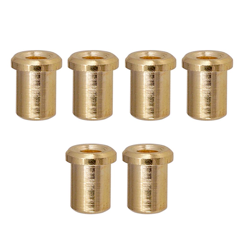 Electric Guitar Bridge String Thru Body Mounting Ferrules Bushing Accessory
