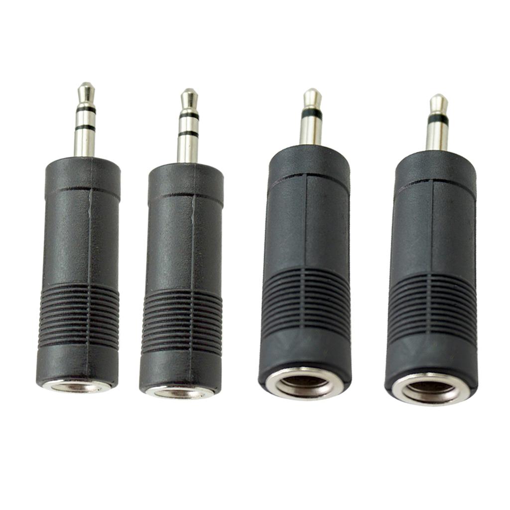 6.35mm to 3.5mm Audio Jack Adapter Converter for Guitar Cable Stereo
