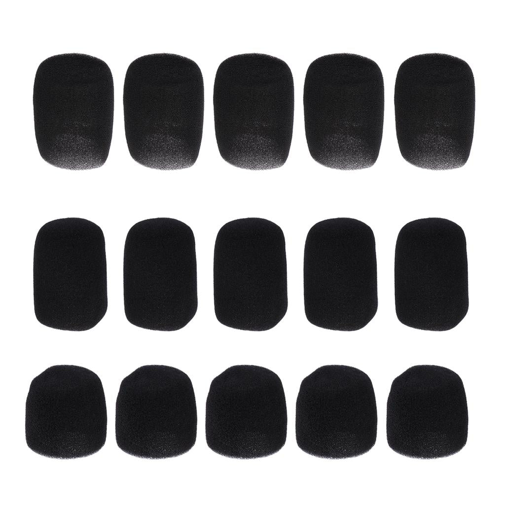 5 PCS Microphone Windshield Covers Mic Sponge Foam Cover Windscreen 5cm