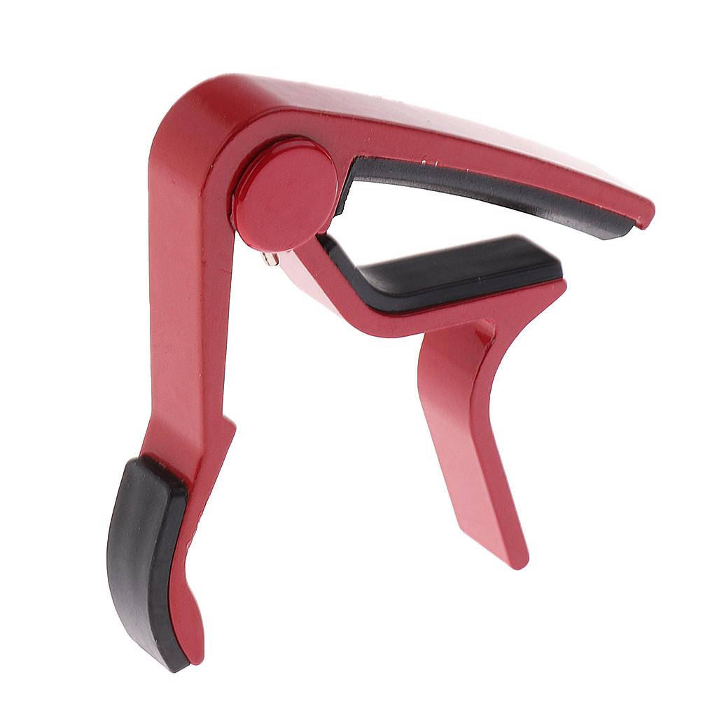 Acoustic Electric Guitar Capo Trigger Quick Change Key Clamp Capo Red