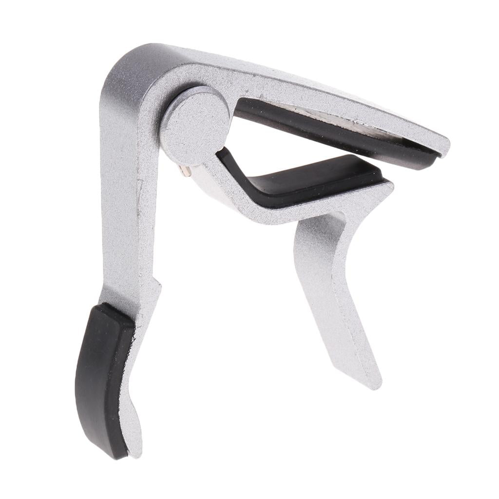 Acoustic Electric Guitar Capo Trigger Quick Change Key Clamp Capo Silver