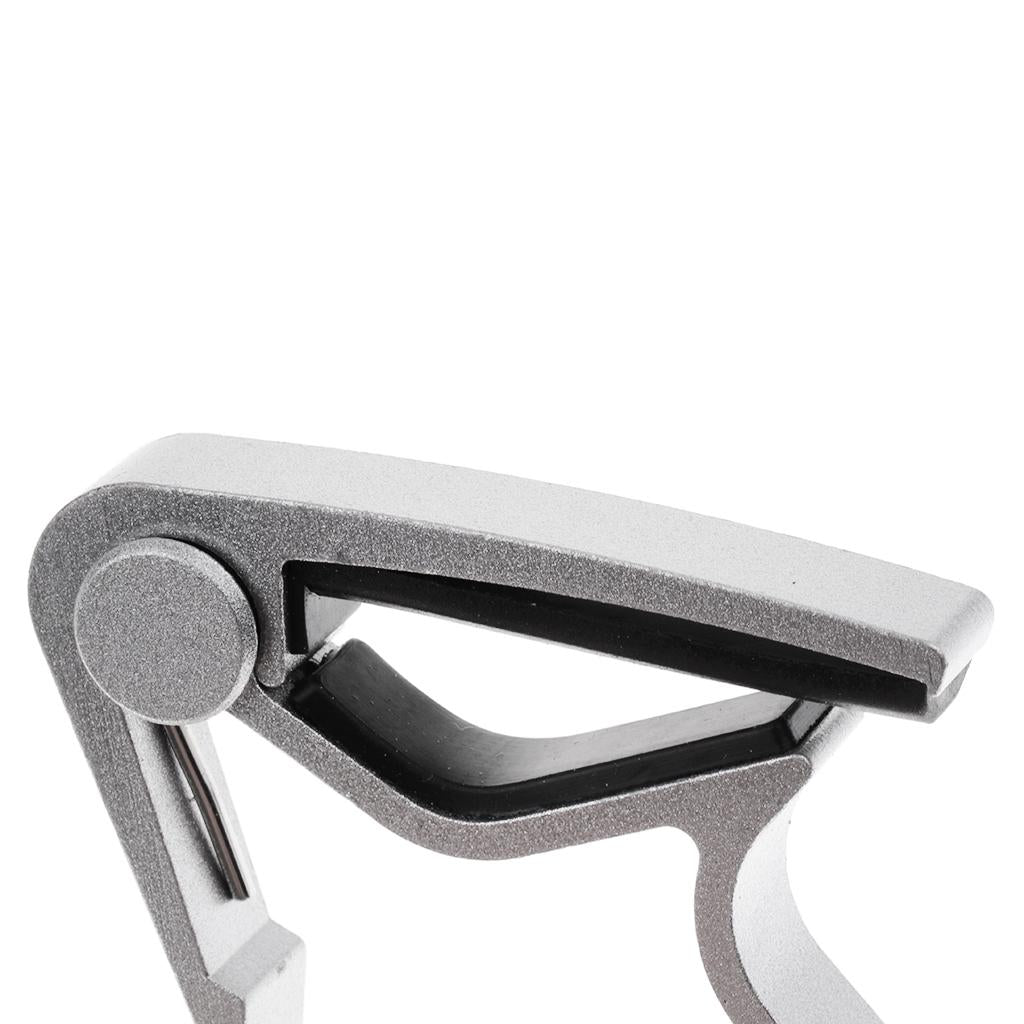 Acoustic Electric Guitar Capo Trigger Quick Change Key Clamp Capo Silver