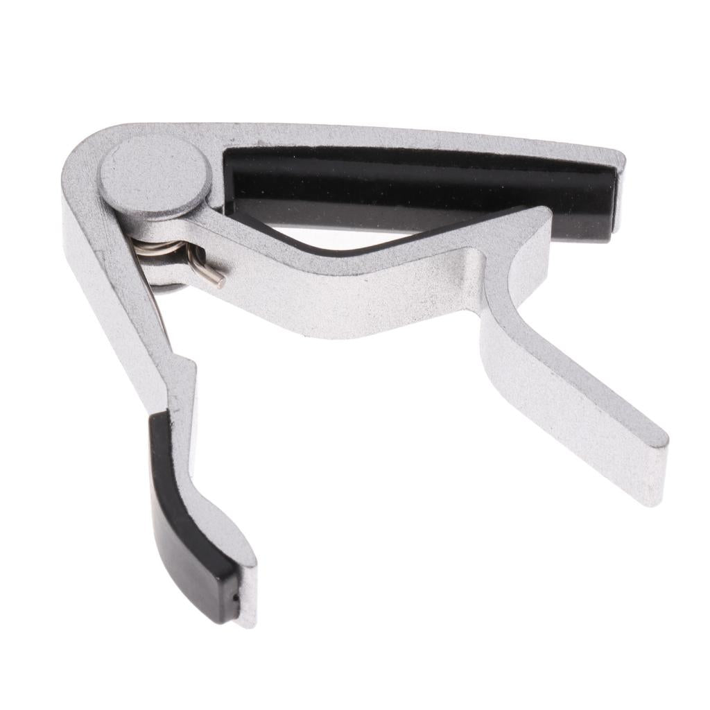 Acoustic Electric Guitar Capo Trigger Quick Change Key Clamp Capo Silver