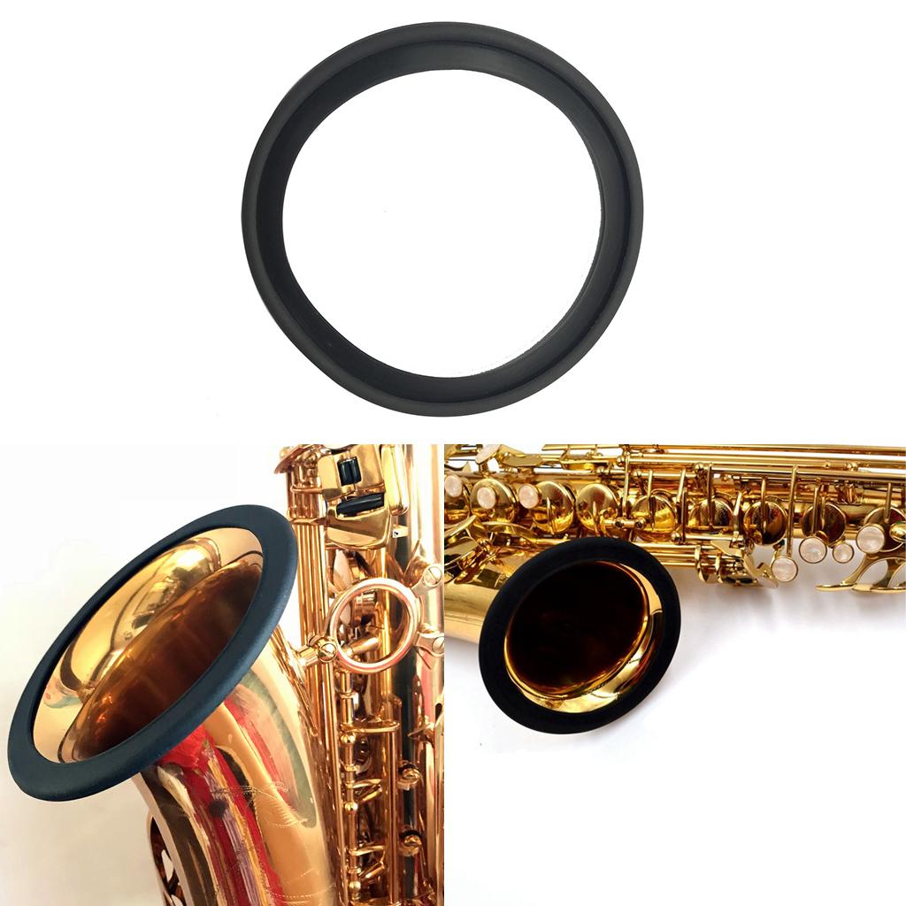 Black Alto Saxophone Trumpet Ring Mute Protector Woodwind Instrument Parts