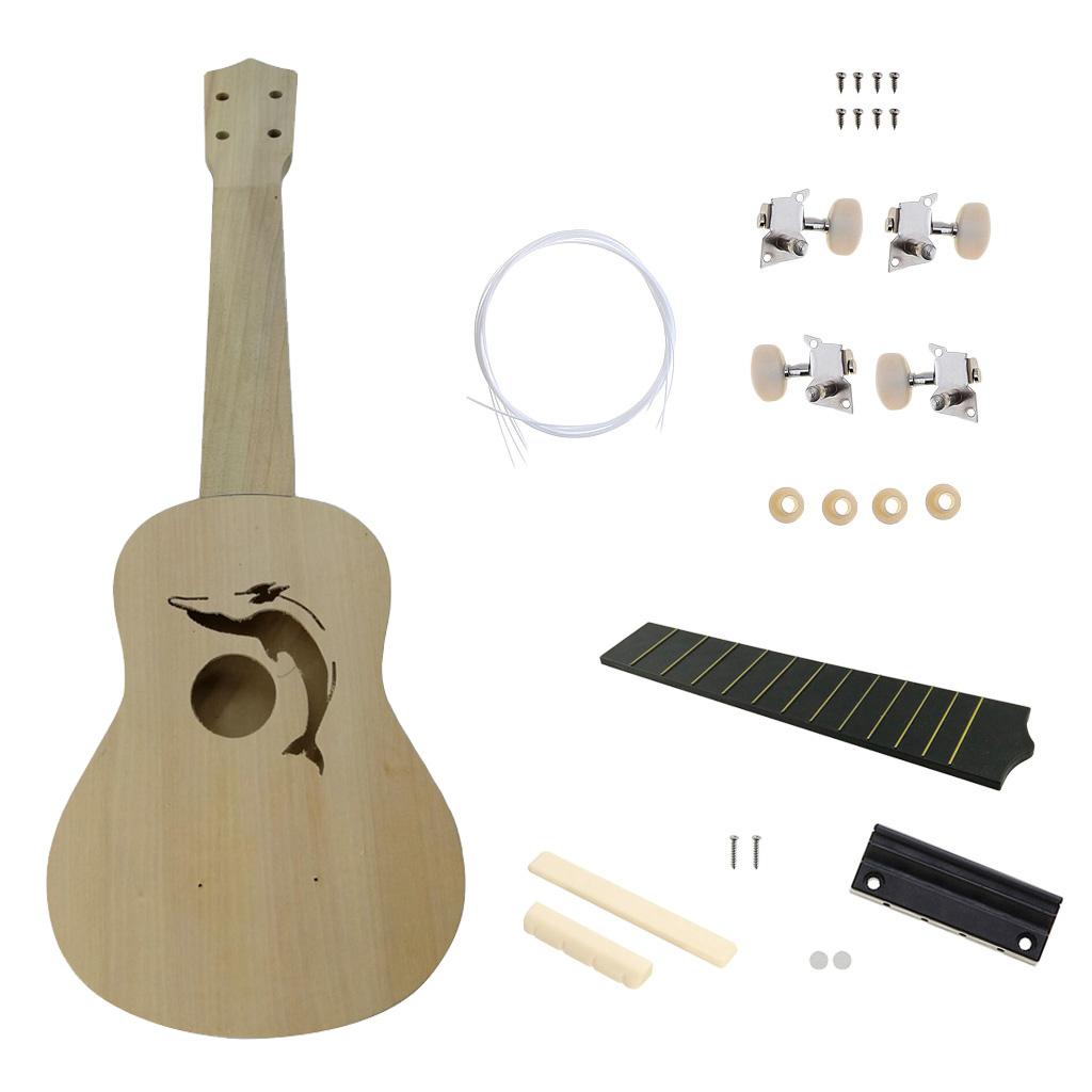 21 Inch Ukulele DIY Kit Hawaii Guitar Children's Toy Assembly Gift #3