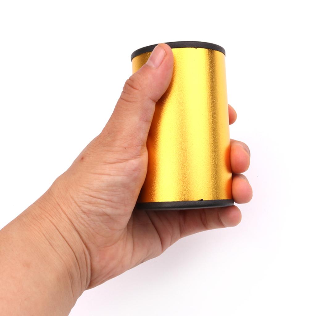 Metal Cylinder Sand Shaker Rhythm Hand Percussion Instrument 85mm