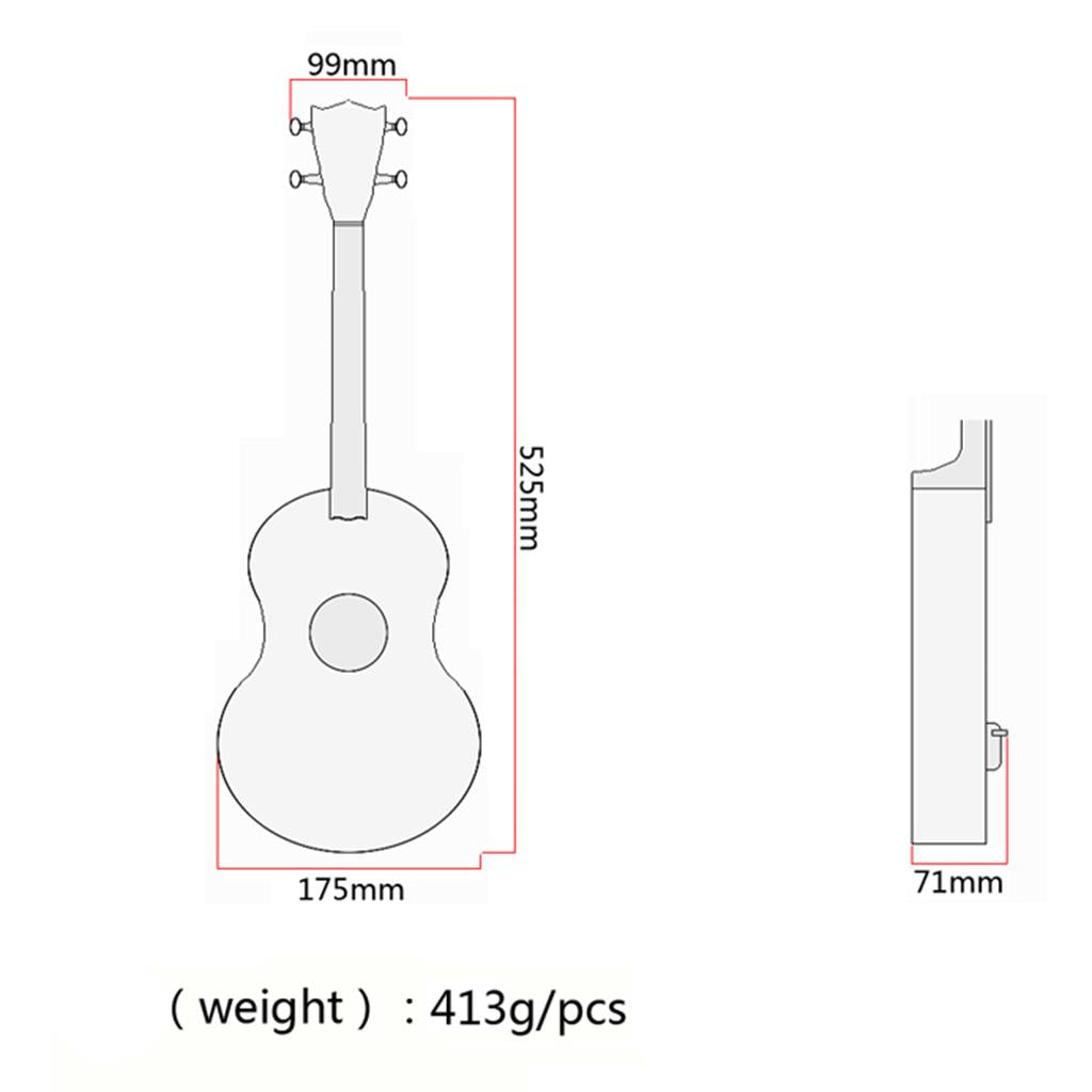 21 Zebrawood Soprano 4 String Ukelele Guitar Acoustic Musical Instrument"