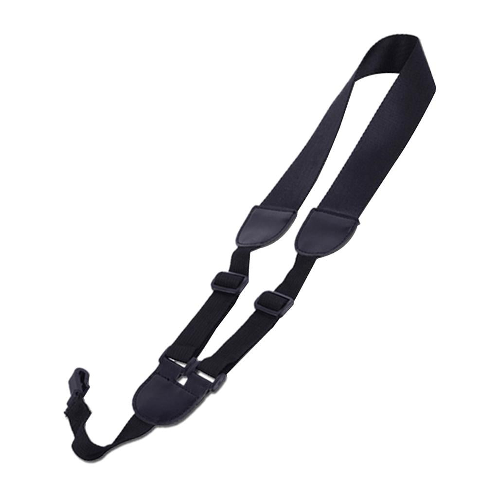 Nylon Ukulele Strap Sling Belt with Hook for Ukulele Guitar Accessory Black