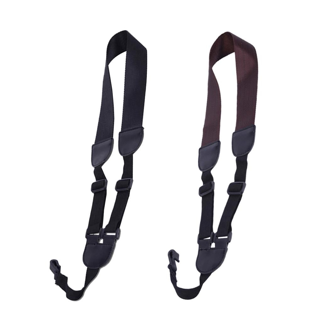 Nylon Ukulele Strap Sling Belt with Hook for Ukulele Guitar Accessory Black