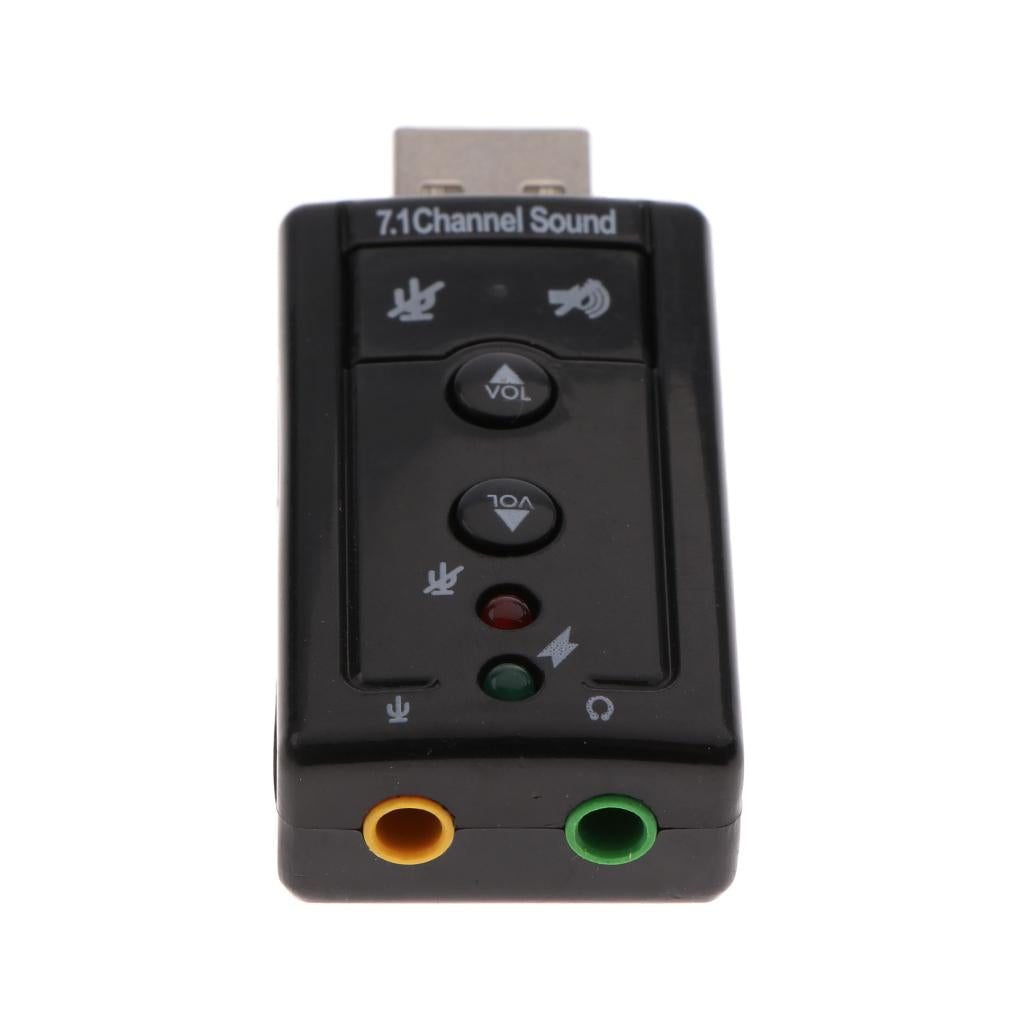 External USB Audio Sound Card Converter Adapter 3D Virtual 7.1CH for Musical