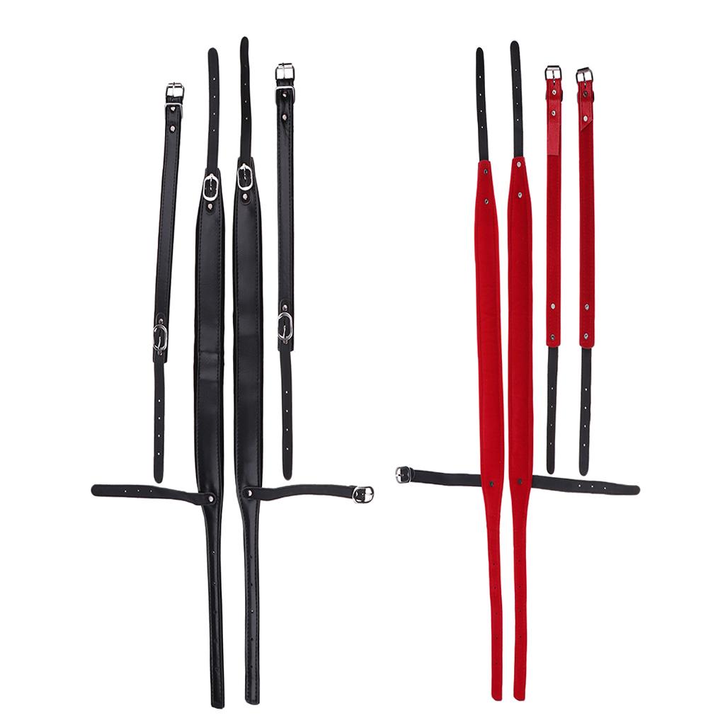 1 Pair Shoulder Strap for Bass Accordion Parts Red