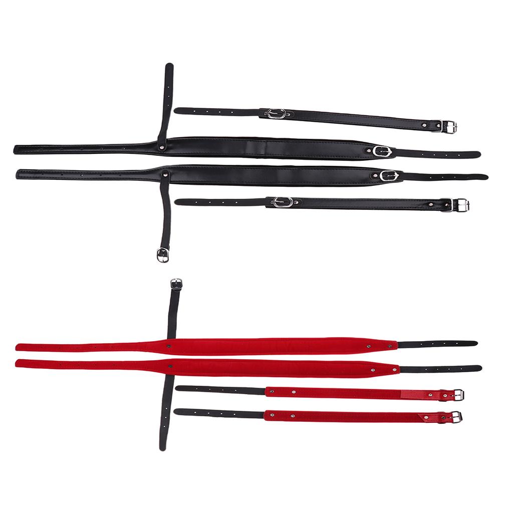 1 Pair Shoulder Strap for Bass Accordion Parts Red