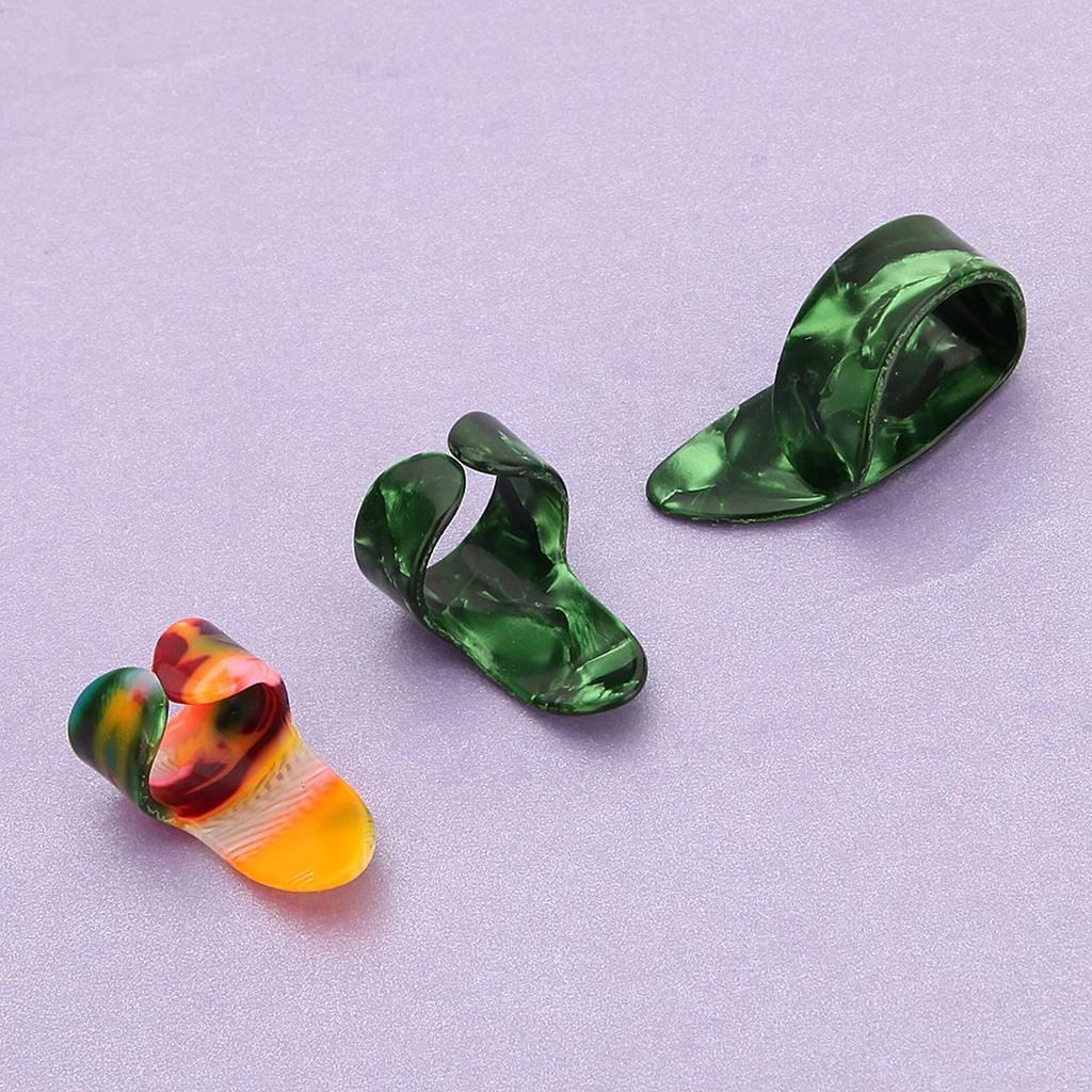 1 Set Guitar Picks Thumb Finger Picks Plectrums with Box
