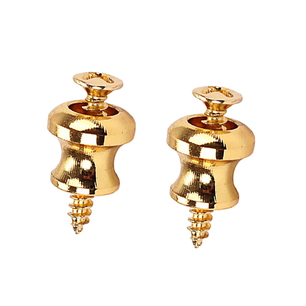 2 Pcs Guitar Strap Button Locks Straplock Locking Button for Guitar Bass