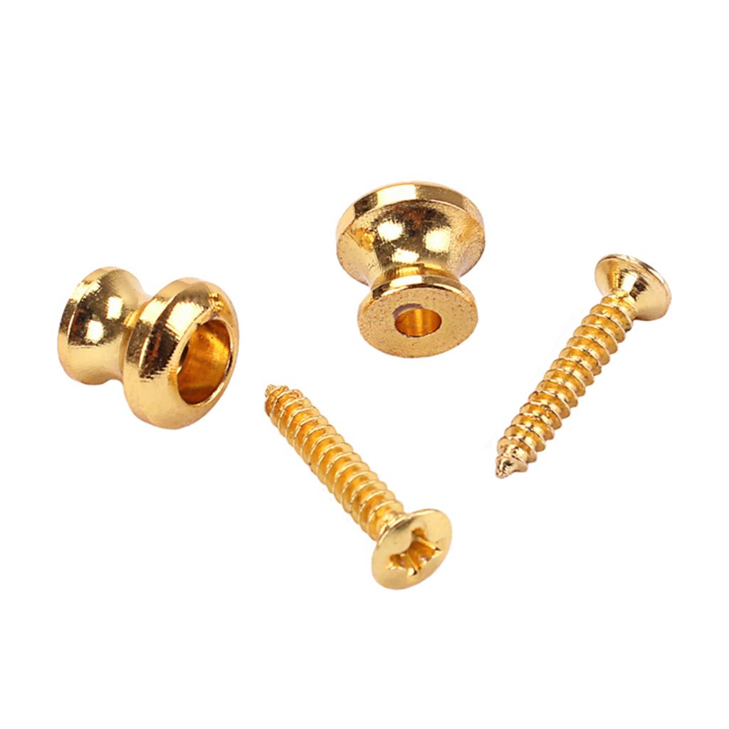 2 Pcs Guitar Strap Button Locks Straplock Locking Button for Guitar Bass