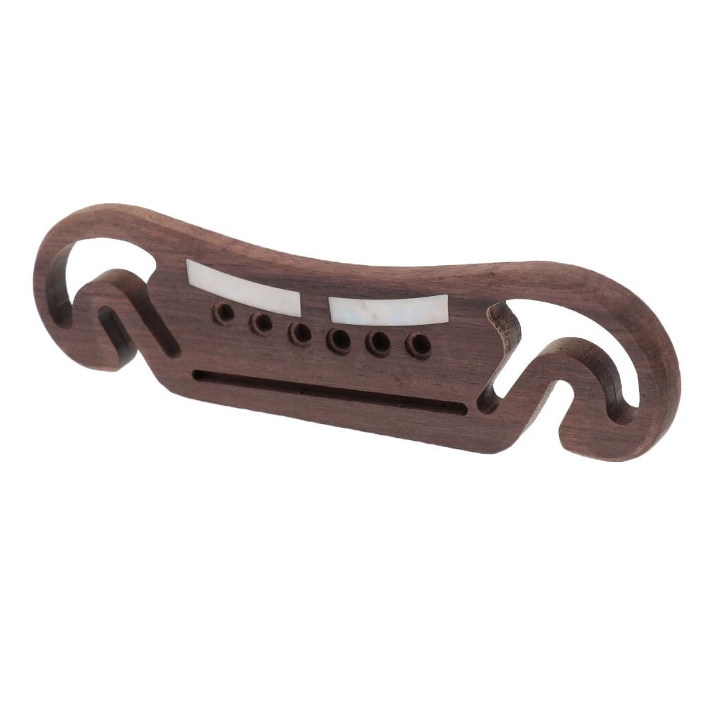 1 Piece Rosewood Guitar Bridge for 6 String Acoustic Guitar
