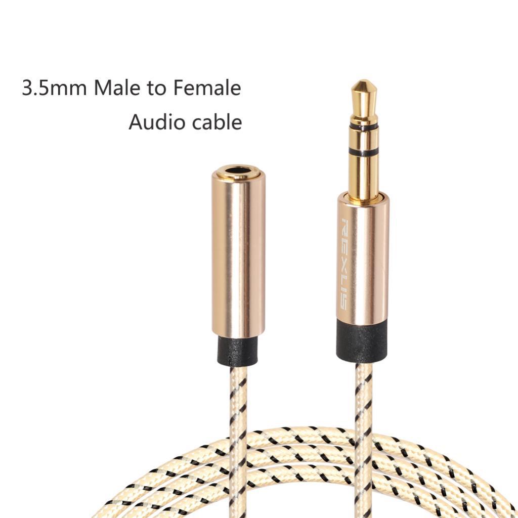 3.5mm Male to Female Jack Stereo Audio Extender Cord for Amplifier 180cm