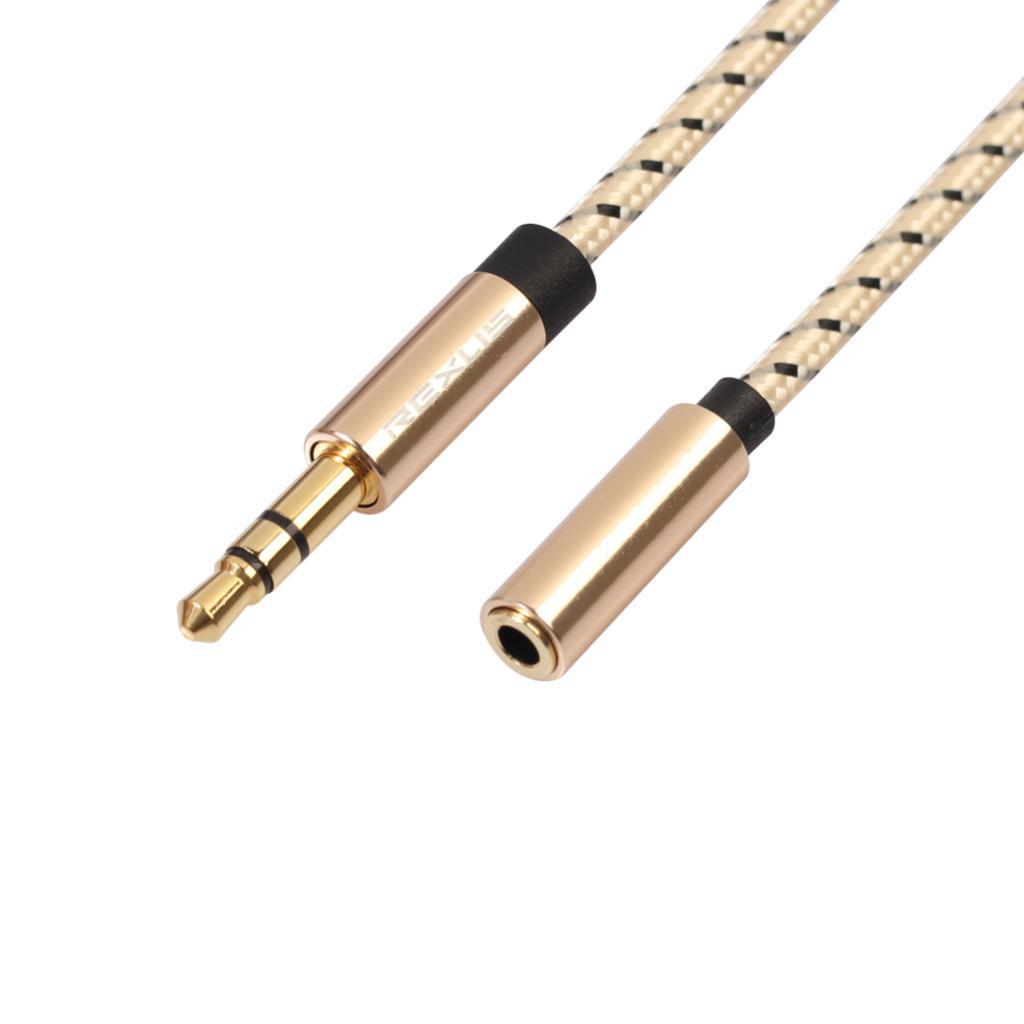 3.5mm Male to Female Jack Stereo Audio Extender Cord for Amplifier 180cm
