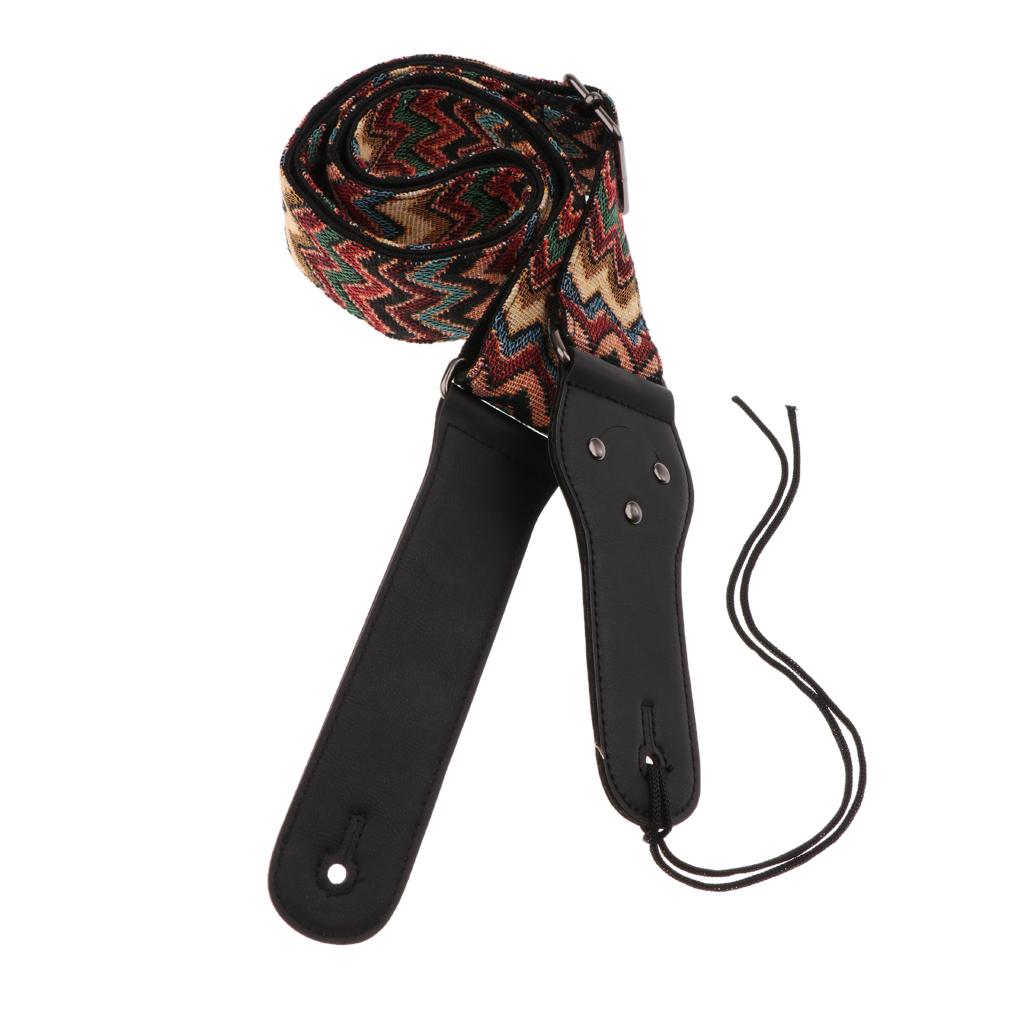 Soft Strap Belt Acoustic Electric Guitar Bass Nylon Adjustable Strap B