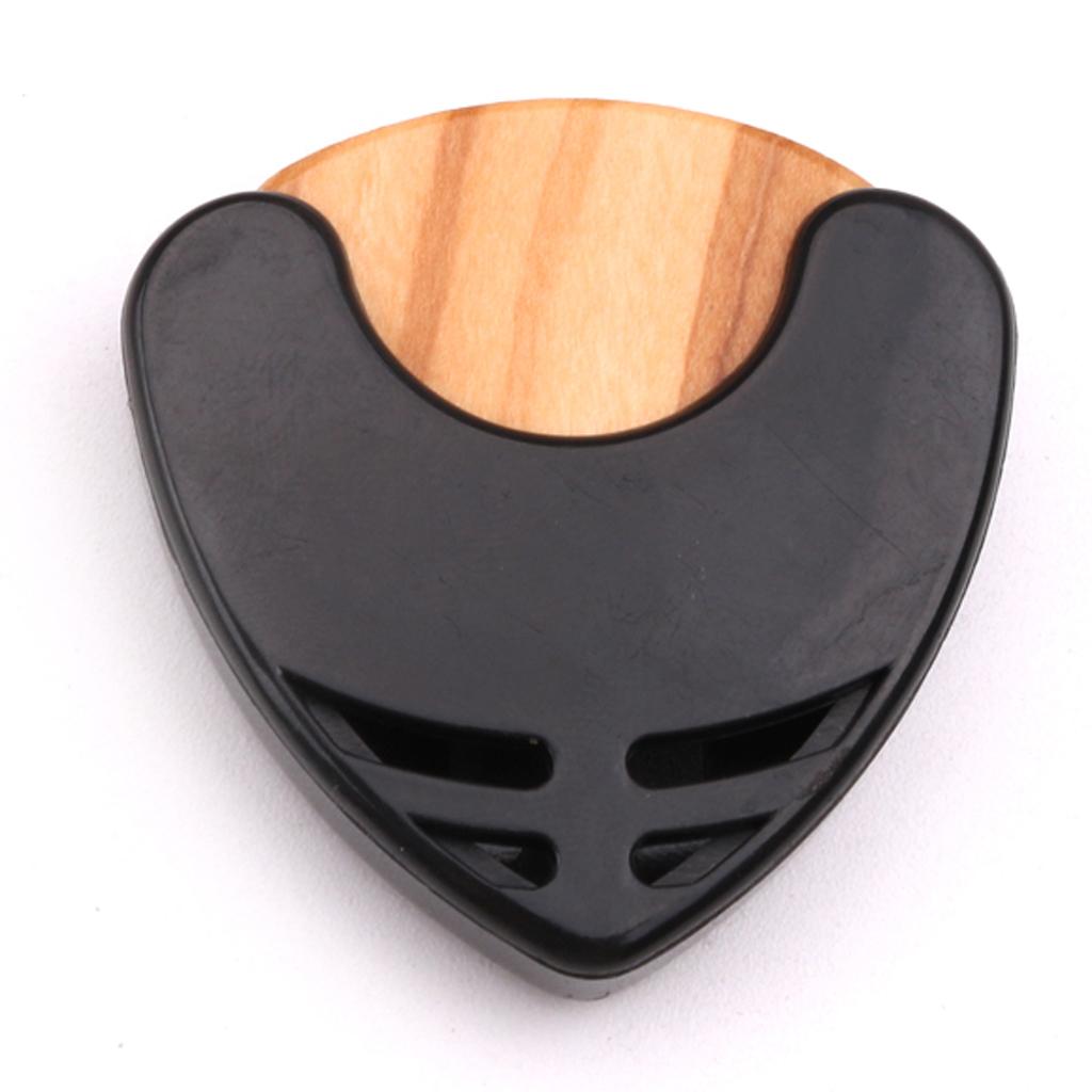 Acoustic Guitar 2x Pick Plectrum w/Holder Heart Shaped for Guitar Lovers