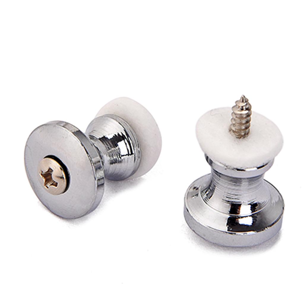 2 x Chrome Plating Guitar Strap Lock for Electric Acoustic Guitar Bass