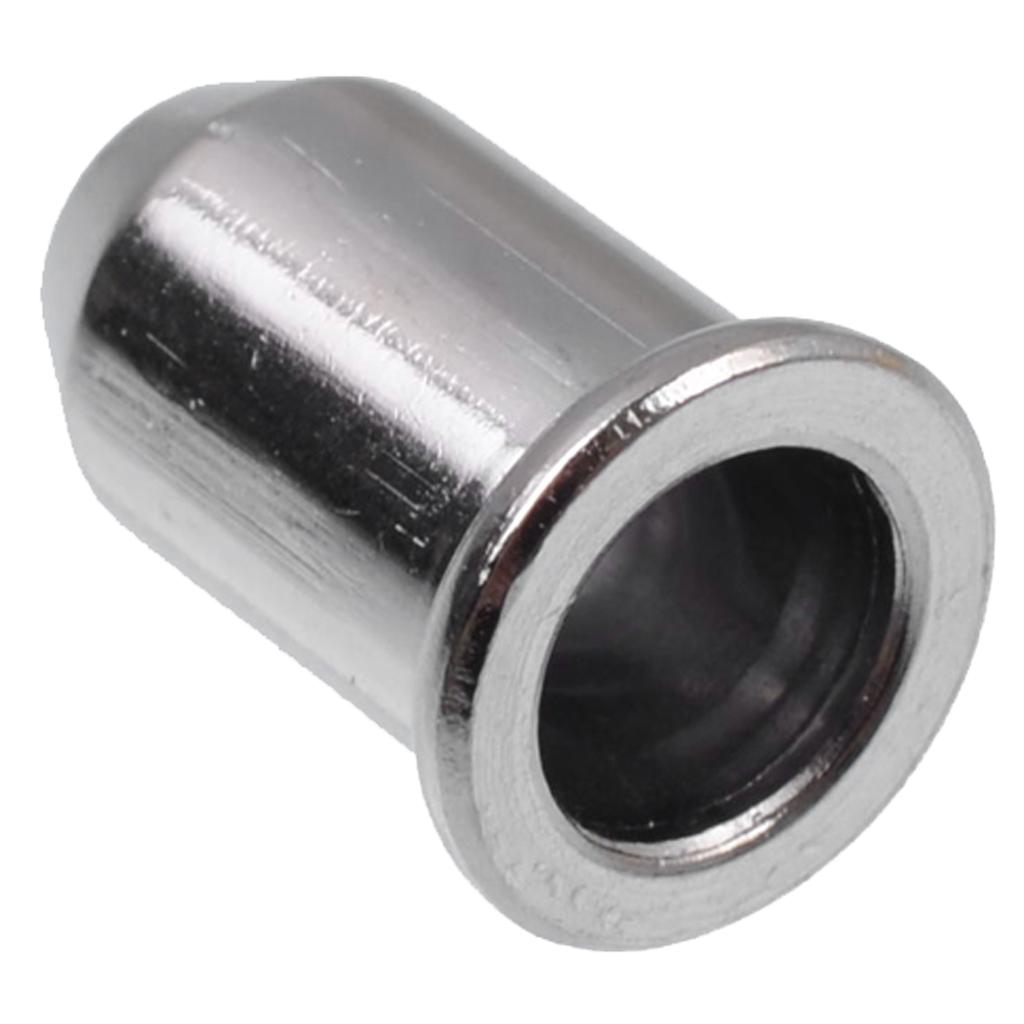 6Pcs Iron Through Body Guitar String Mounting Ferrules Bushing Chrome