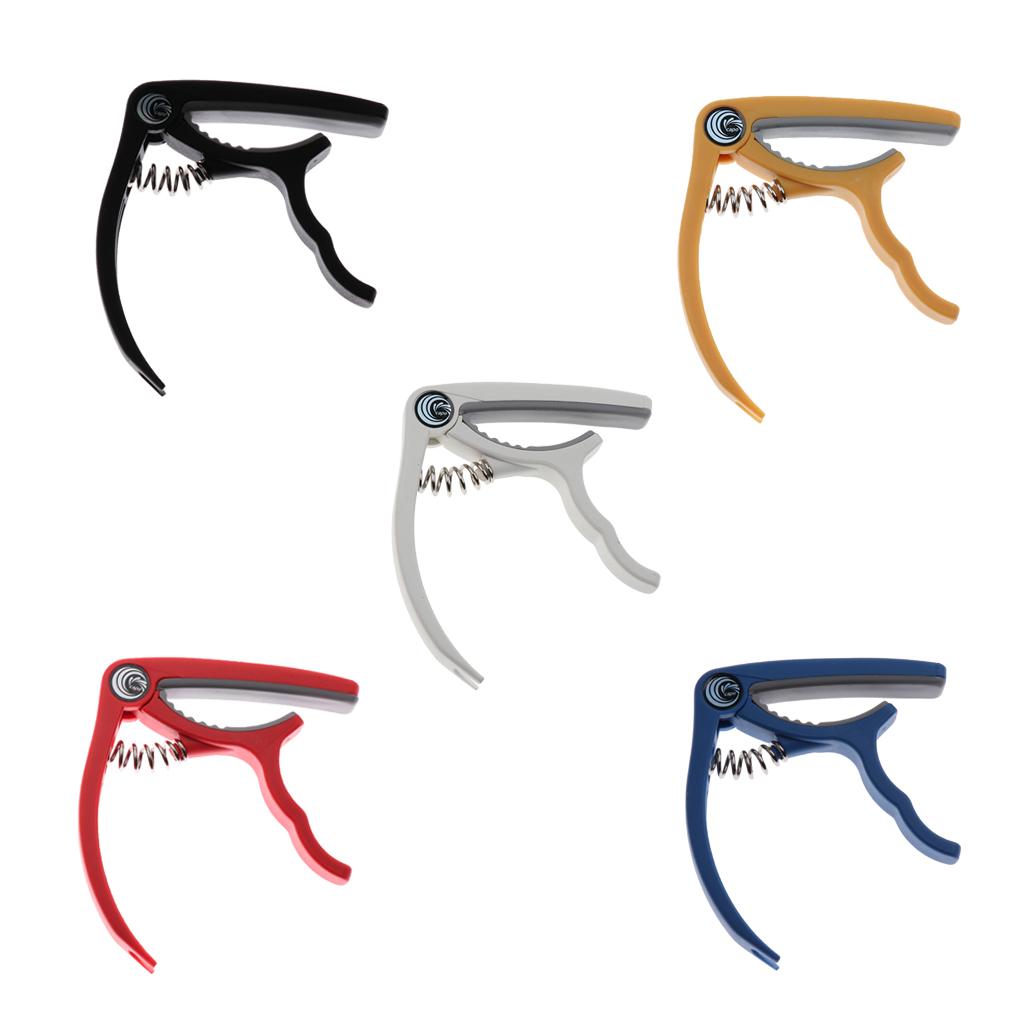 Ukulele Guitar Capo Tuner Trigger Quick Change Key Clamp Guitar Parts Yellow