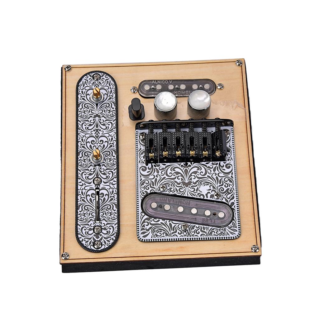 1 Set Prewired Control Plate&Bridge Replacement Accessory for Tele TL White
