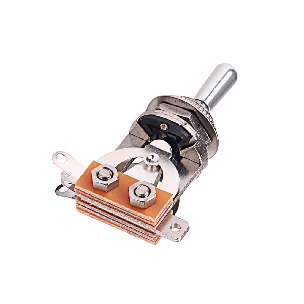 Electric Guitar 3 Way Toggle Switch Pickup Selector silver